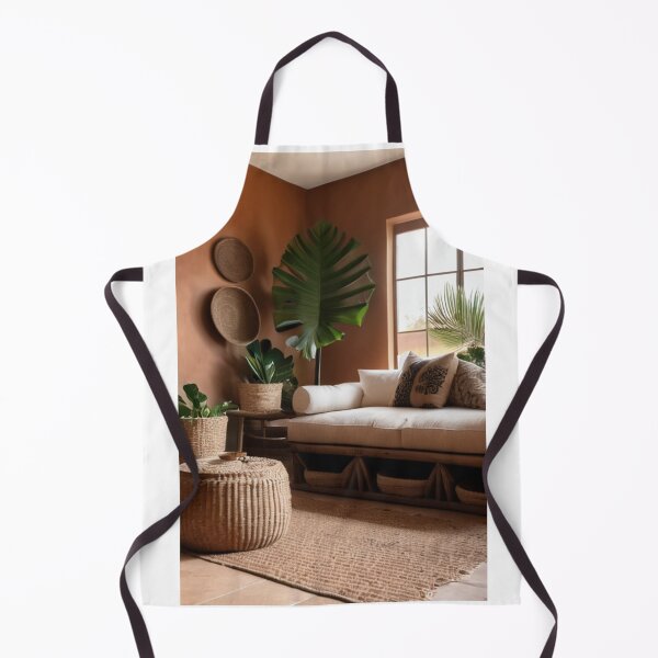 Artikelvorschau, Interior - Afro-Bohemian Ambiance, Terracotta Escape and Lush Plants entworfen und verkauft von Reverso-Design.