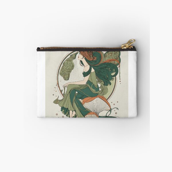 Item preview,  Celtic Mushroom Fairy Art Nouveau Butterfly Goddess designed and sold by ExpressoJungle.