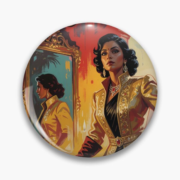 Item preview, The Golden Mirror of Mysore – Vintage Indian Mystery Pulp Illustration designed and sold by Rc108.