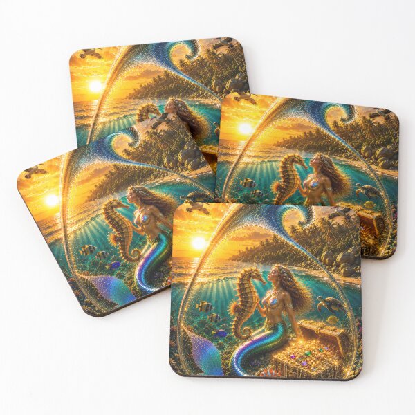 Item preview, Mermaid with seahorse designed and sold by JBXDesigner.