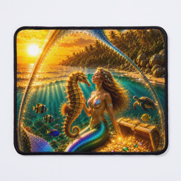 Item preview, Mermaid with seahorse designed and sold by JBXDesigner.