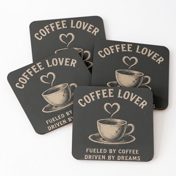Item preview, Coffee Lover Fueled by Coffee Driven by Dreams Vintage Design designed and sold by Sara-Ai.
