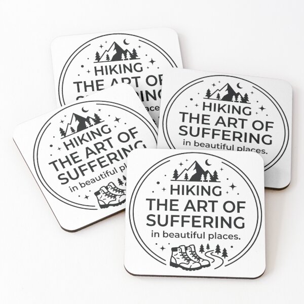 Item preview, Hiking – The Art of Suffering in Beautiful Places designed and sold by GabeMountainArt.