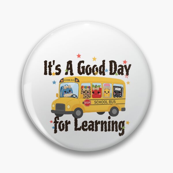 Item preview, It's A Good Day for Learning - Cute Kawaii School Bus Design designed and sold by Lozarux.