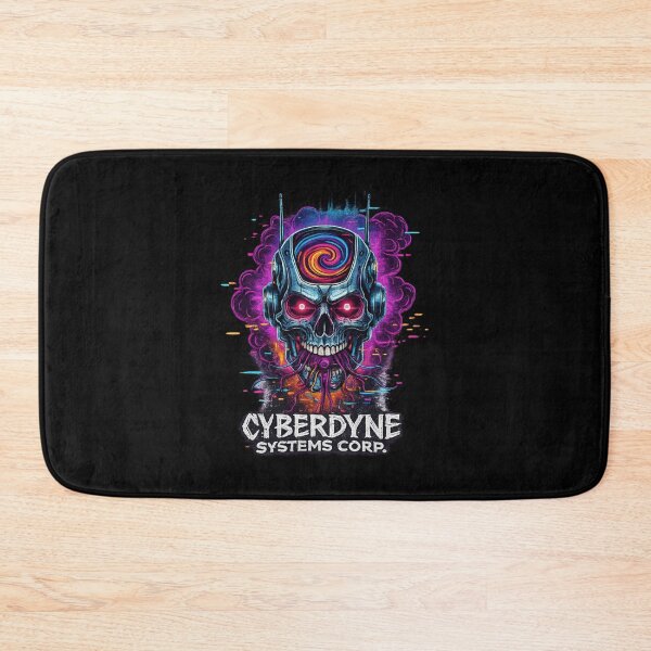 Item preview, Cyberdyne Systems Corp Cyberpunk Skull Synthwave Neon AI Helmet | Retro Futuristic Sci-Fi  designed and sold by Cree8if.