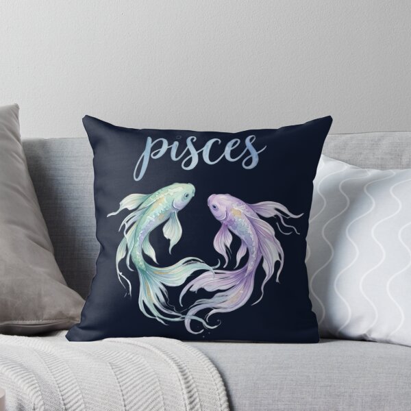 Item preview, Pisces Zodiac Sign Watercolor Fish | Daily Horoscope Astrology | Pisces Aesthetic Gift Design designed and sold by Bhaskar Digital Art.