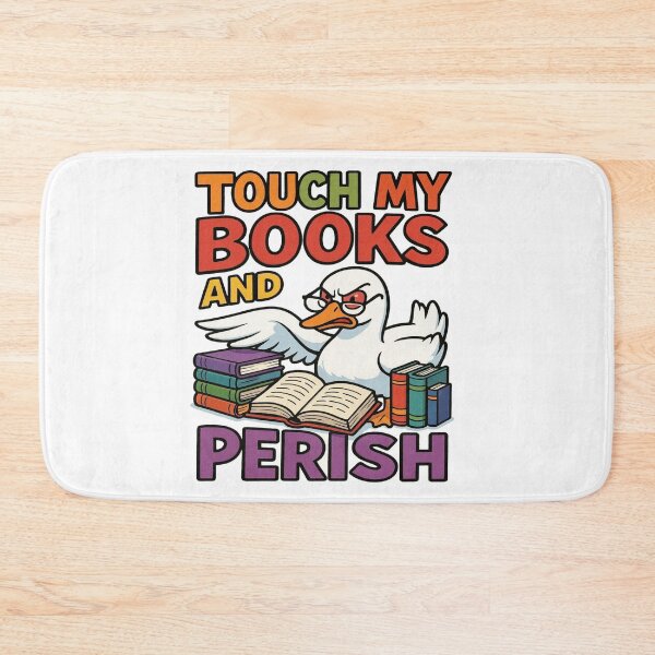 Item preview, Touch My Books And Perish | Funny Goose Book Lover Design designed and sold by BookedAndDesign.