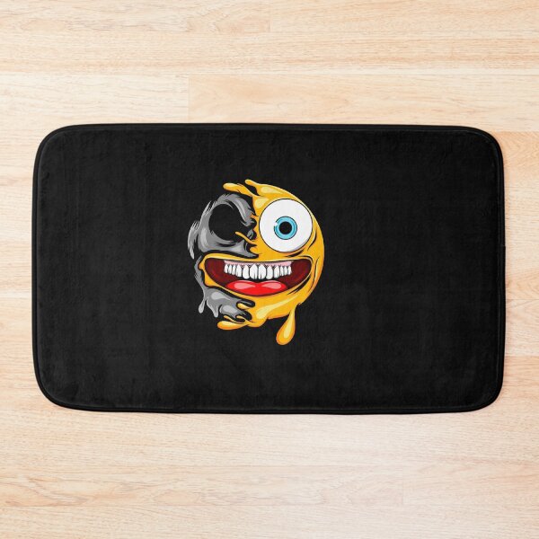 Item preview, Half Skull Happy Cartoon Emoji Skull designed and sold by Gbriel3.