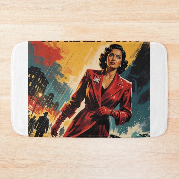 Item preview, The Ruby Spider of Marine Drive – Vintage Indian Noir Pulp Illustration designed and sold by Rc108.
