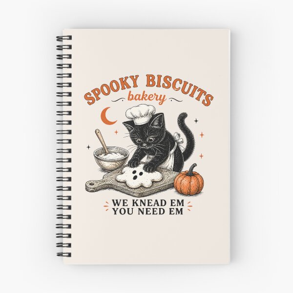 Item preview, Kitty Biscuits, Spooky Season, Black Cat Halloween Fall, Vintage Baking Pumpkin, Cat Lover Fall Gift designed and sold by Sprinkle12345.