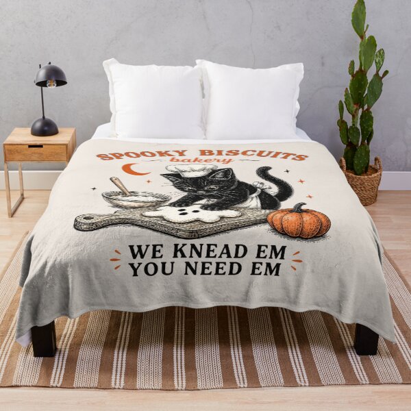 Item preview, Kitty Biscuits, Spooky Season, Black Cat Halloween Fall, Vintage Baking Pumpkin, Cat Lover Fall Gift designed and sold by Sprinkle12345.