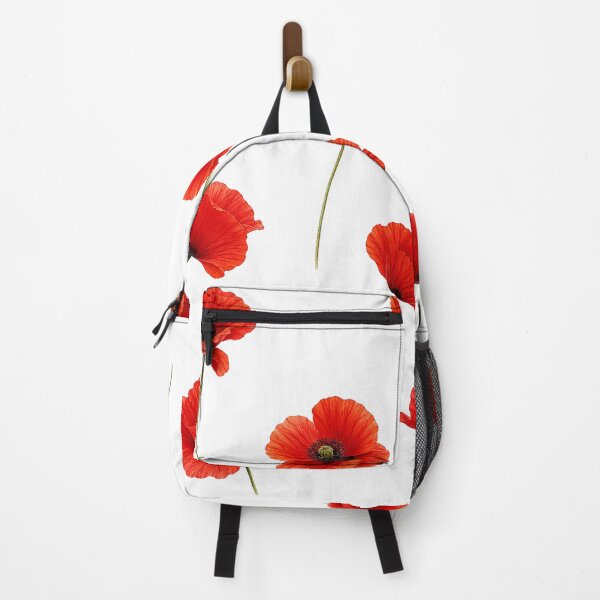 Item preview, Red Poppy Flowers Botanical Floral Pattern designed and sold by PnrArtDesign.