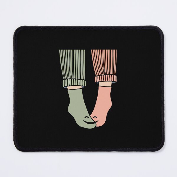 Item preview, Happy Feet Cute Couple Socks Retro Smiley Design designed and sold by artCreativeColony.