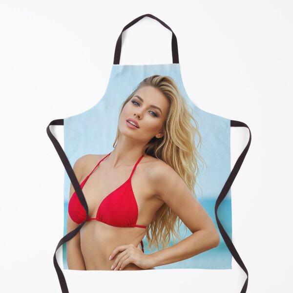 Aperçu de l'œuvre mannequin sexy en bikini rouge créée et vendue par Neon Jungle.