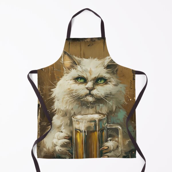 Item preview, Fluffy Tavern White Cat designed and sold by Erika Kaisersot.