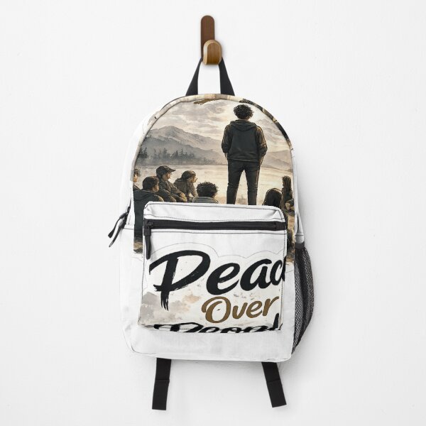 Item preview, Peace Over People | Solitude & Inner Peace Nature Sticker designed and sold by Genzfirevibes.