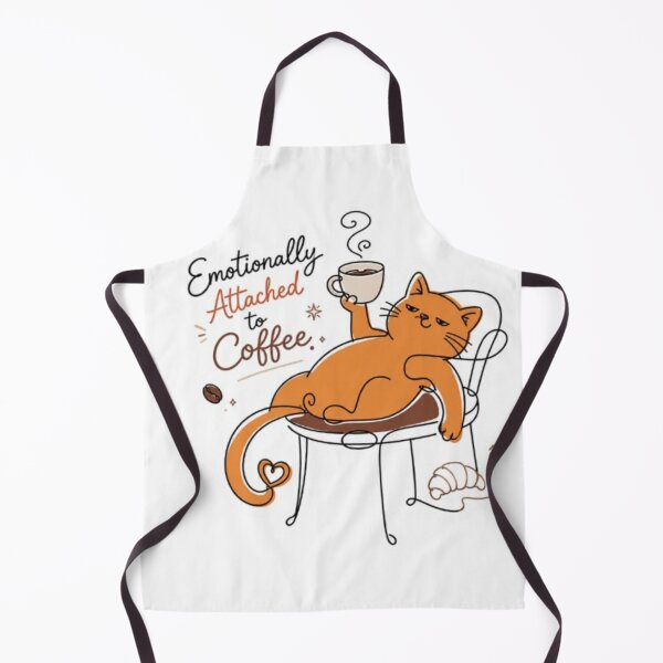 Item preview, cat attached to coffee designed and sold by Snurly.