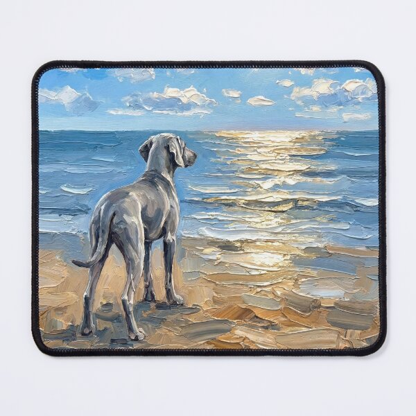 Item preview, Beach Day – Weimaraner designed and sold by AjaTrier.