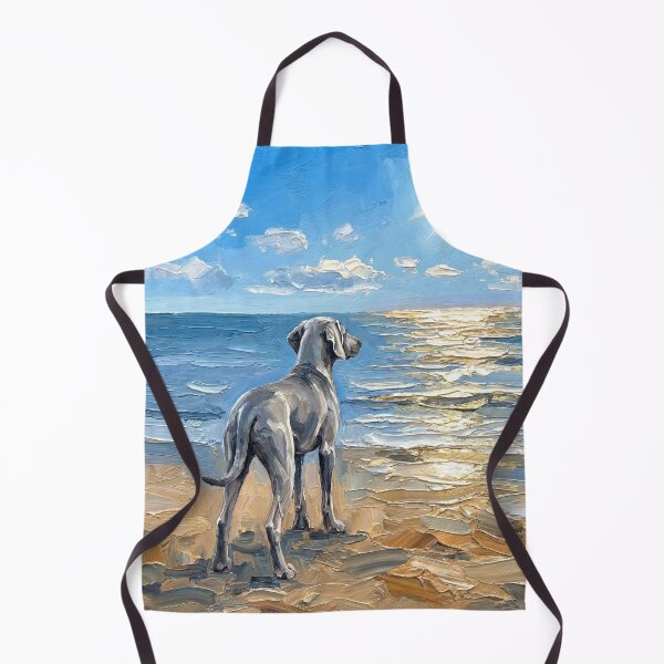 Item preview, Beach Day – Weimaraner designed and sold by AjaTrier.