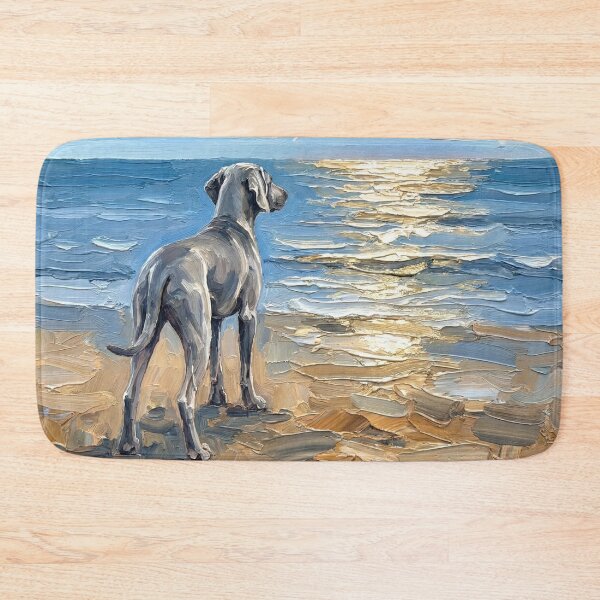 Item preview, Beach Day – Weimaraner designed and sold by AjaTrier.