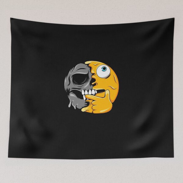 Item preview, Thinking Emoji Skull Funny Dark Humor designed and sold by Gbriel3.