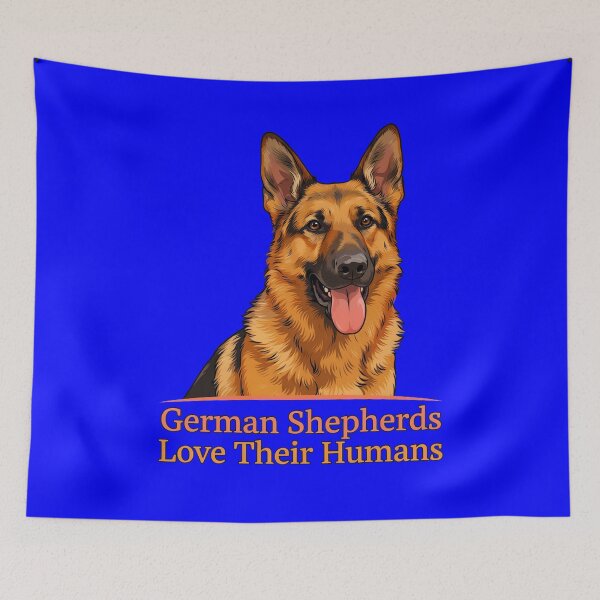 Item preview, German Shepherds Love Their Humans Owner Pet Dog  Art Design designed and sold by fantasticdesign.