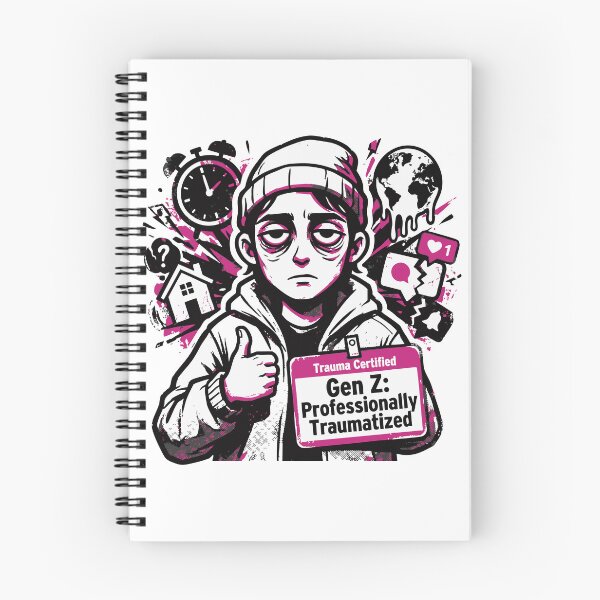 Item preview, Gen Z Professionally Traumatized | Funny Quote designed and sold by XYZ LAB by Jesuperman.