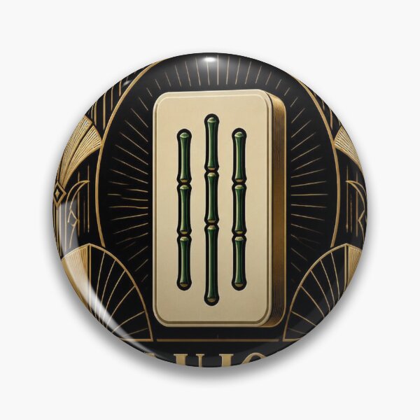 Item preview, Mahjong Bamboo Tile Art Deco designed and sold by SunnyDesign82.