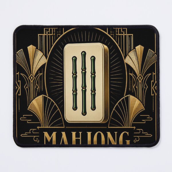 Item preview, Mahjong Bamboo Tile Art Deco designed and sold by SunnyDesign82.
