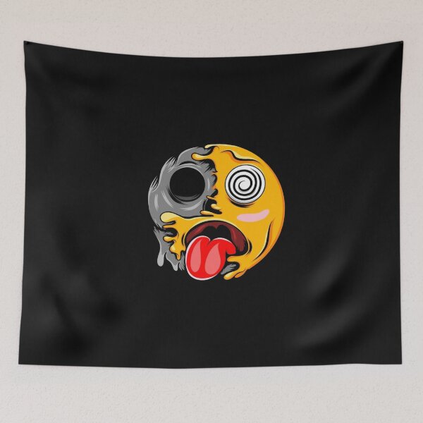 Item preview, Crazy Melting Emoji Skull Funny Horror designed and sold by Gbriel3.