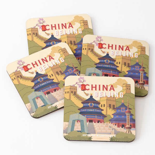 Item preview, Beijing China Travel Poster | Asian City Wall Art designed and sold by Magic Love Art Print.
