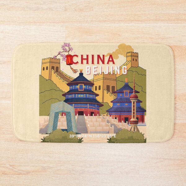 Item preview, Beijing China Travel Poster | Asian City Wall Art designed and sold by Magic Love Art Print.