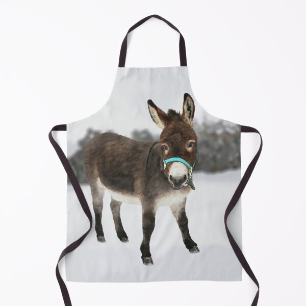 Item preview, Donkey snow scene illustration Proceeds go to animal charities and rescues designed and sold by AnimalFriends1.