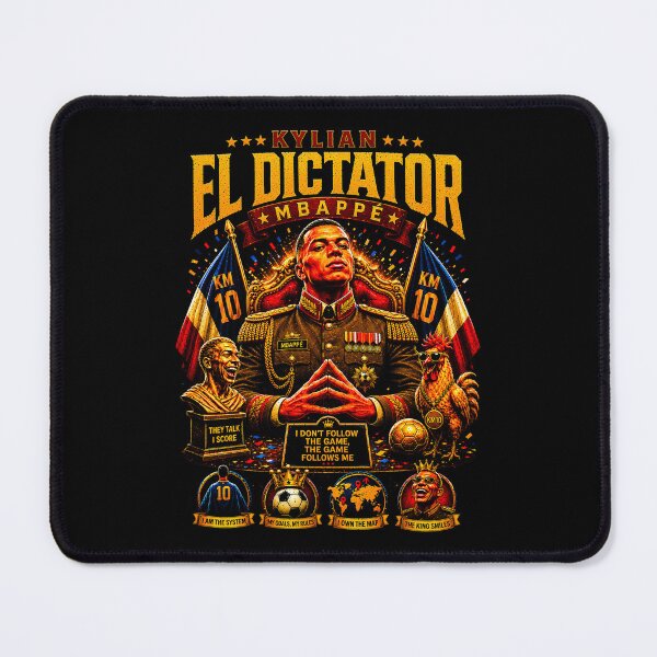 Item preview, El Dictator Mbappé Funny Football – Viral World Cup Meme | King of the Pitch Parody Fan designed and sold by maseno.