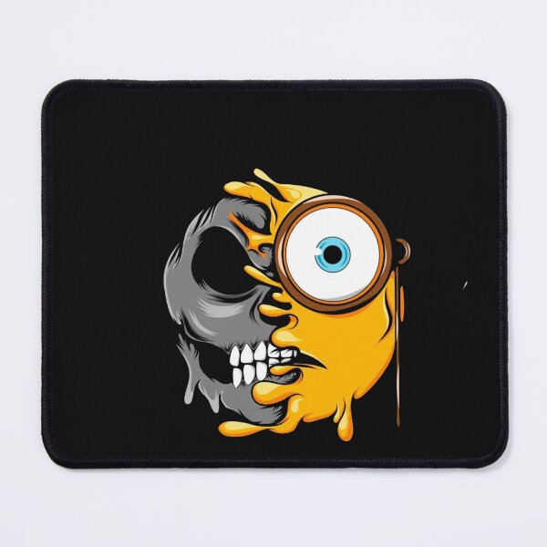 Item preview, Half Skull Crazy Eye Melt Emoji Funny Horror designed and sold by Gbriel3.