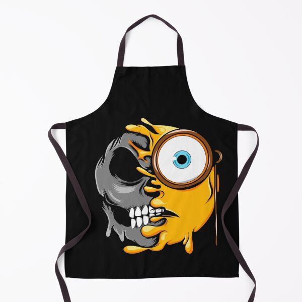 Item preview, Half Skull Crazy Eye Melt Emoji Funny Horror designed and sold by Gbriel3.