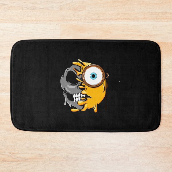 Item preview, Half Skull Crazy Eye Melt Emoji Funny Horror designed and sold by Gbriel3.