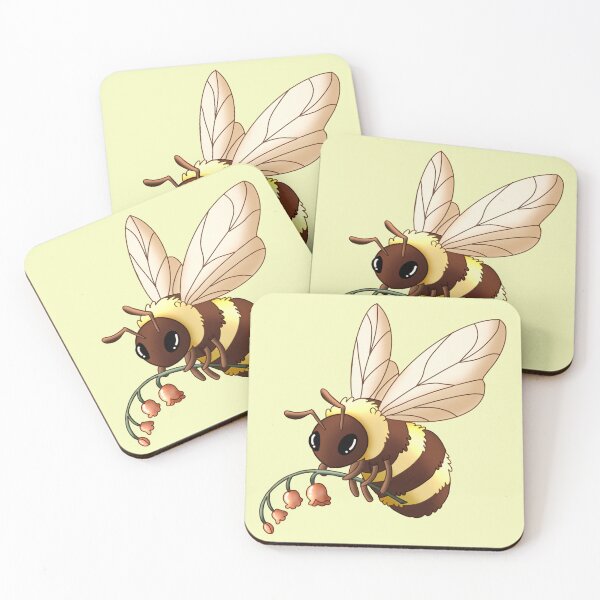 Item preview, Bee Holding Pretty Flowers designed and sold by Cozy Little Doodles by Hosha’na.