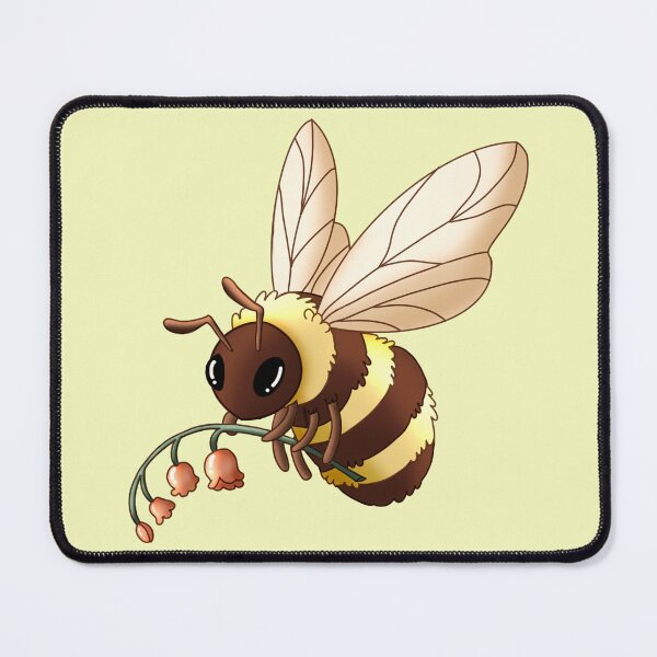 Item preview, Bee Holding Pretty Flowers designed and sold by Cozy Little Doodles by Hosha’na.