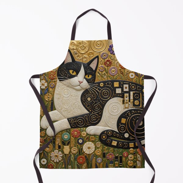 Item preview, Klimt Cat in Flower Garden designed and sold by Vicky Brago-Mitchell®.