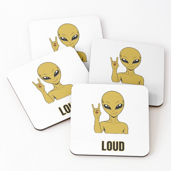 Item preview, ZORGO Signals Gold Edition – Funny Alien Hand Gesture | Minimalist Space Character Sticker designed and sold by The-Visitors.