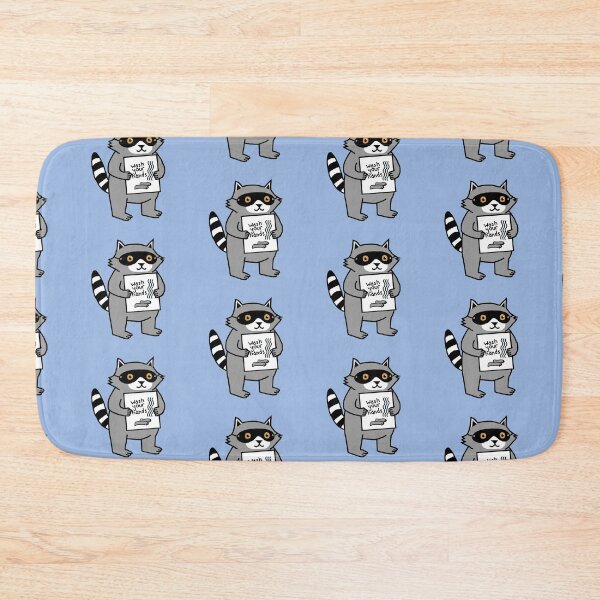 Item preview, Cute Raccoon says Wash Your Hands designed and sold by ellenhenry.