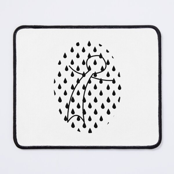 Item preview, Lost in the Rain Abstract Minimalist Stick Figure Aesthetic designed and sold by JengPath.