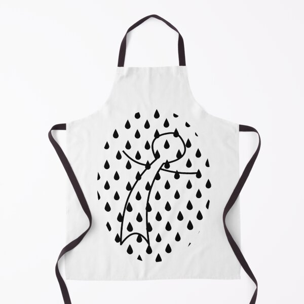 Item preview, Lost in the Rain Abstract Minimalist Stick Figure Aesthetic designed and sold by JengPath.