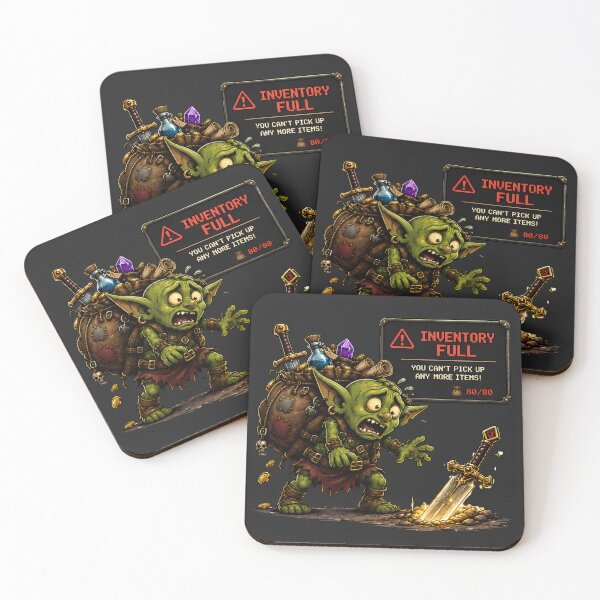Item preview, Inventory Full Loot Goblin – You Can't Pick Up Any More Items designed and sold by PXEpic.