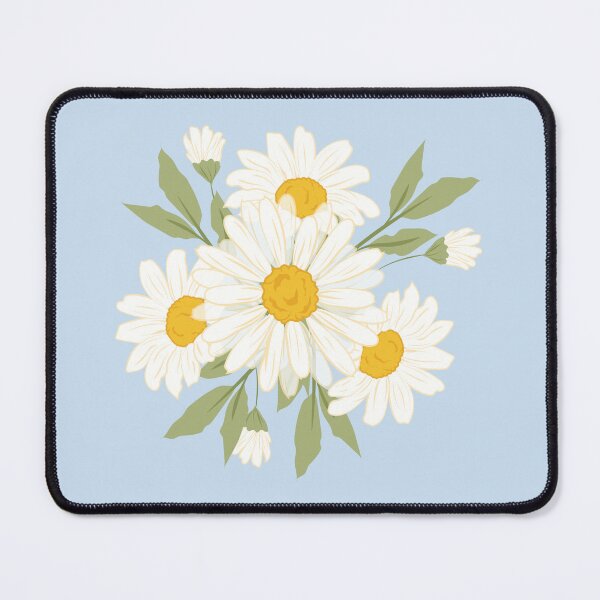 Item preview, White Daisy Bouquet | Soft Botanical Floral Art Print & Sticker designed and sold by Olive Thread Co..