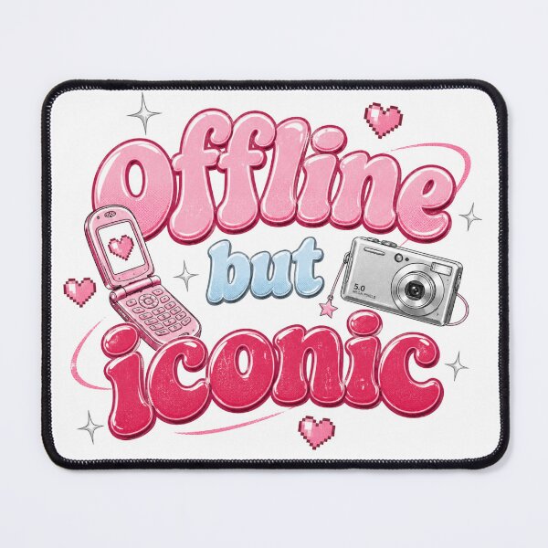 Item preview, Offline but Iconic Vintage Digital Camera and Flip Phone Cute Girly designed and sold by VirtualLexi.