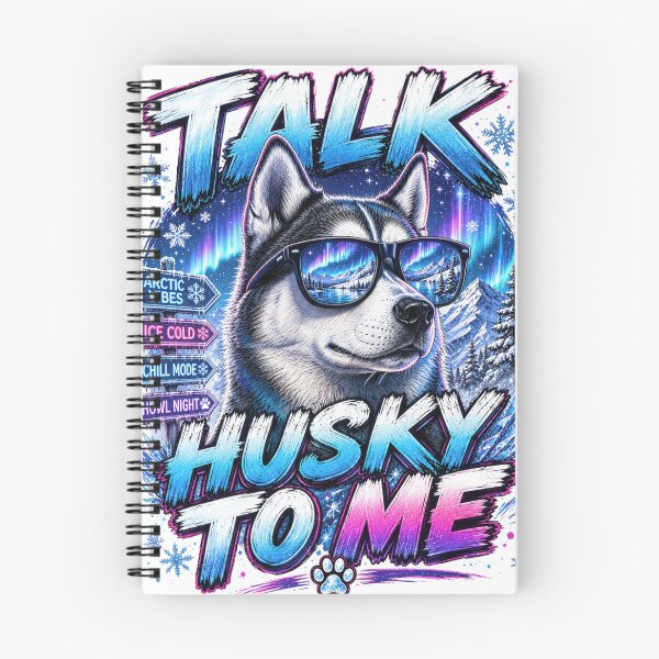 Aperçu de l'œuvre Parle-moi Husky de Sibérie créée et vendue par ShoponBarkAve.