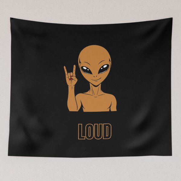 Item preview, ZORGO Signals Bronze Edition – Funny Alien Hand Gesture | Minimalist Space Character Sticker designed and sold by The-Visitors.