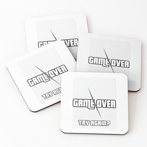 Item preview, Classic Game Over Video Game Typography⁠ designed and sold by Miracsz.